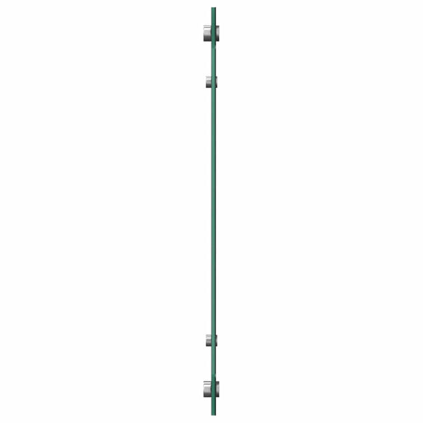 Küchenrückwand Schwarz 90x50 cm Hartglas