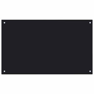 Küchenrückwand Schwarz 100x60 cm Hartglas