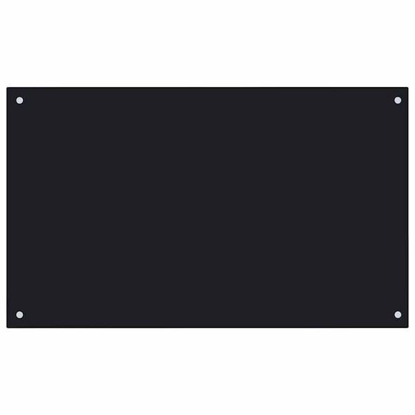 Küchenrückwand Schwarz 100x60 cm Hartglas