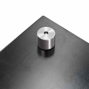 Küchenrückwand Schwarz 100x60 cm Hartglas