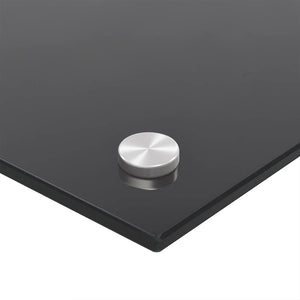 Küchenrückwand Schwarz 100x60 cm Hartglas