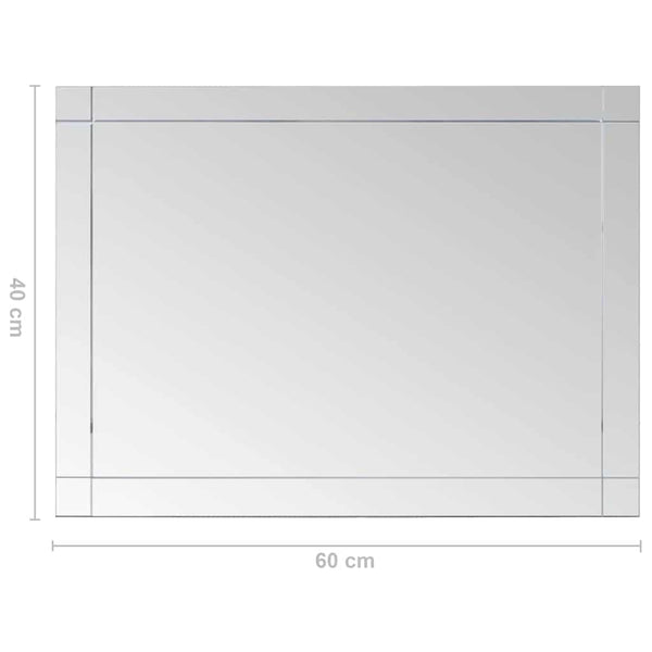 vidaXL Miroir mural 60x40 cm Verre