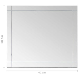 vidaXL Miroir mural 100x60 cm Verre