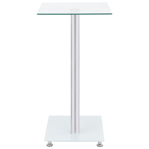 Beistelltisch U-Form Transparent 45x30x58 cm Hartglas