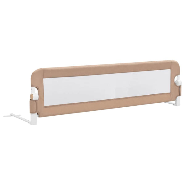vidaXL Barrière de lit enfant Taupe 150x42 cm Polyester