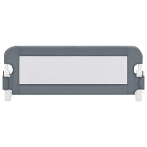 vidaXL Barrière de lit enfant Gris 102x42 cm Polyester