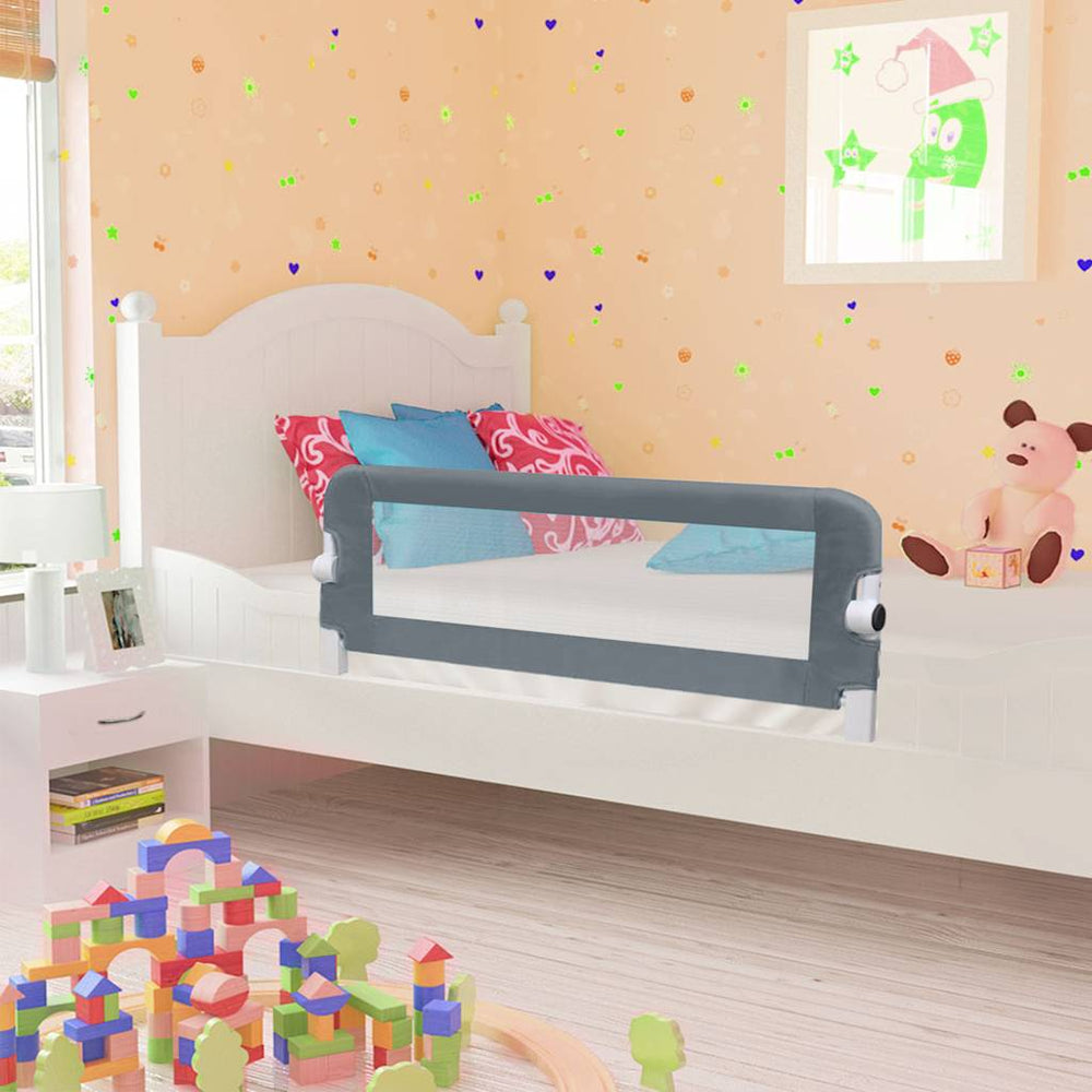 Graues Bettschutzgitter für Kleinkinder 102x42 cm