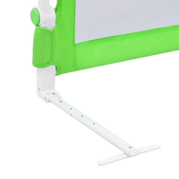 vidaXL Barrière de lit enfant Vert 120x42 cm Polyester