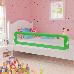 vidaXL Barrière de lit enfant vert 180x42 cm polyester
