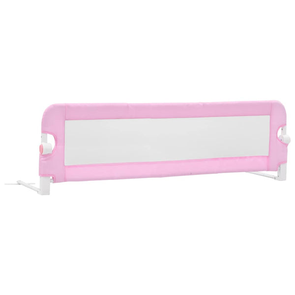 vidaXL Barrière de lit enfant Rose 120x42 cm Polyester