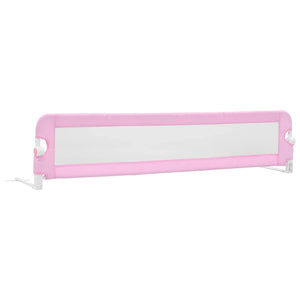 vidaXL Barrière de lit enfant Rose 180x42 cm Polyester