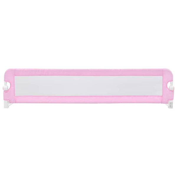 vidaXL Barrière de lit enfant Rose 180x42 cm Polyester