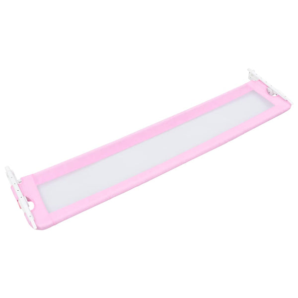vidaXL Barrière de lit enfant Rose 180x42 cm Polyester