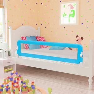 vidaXL Barrière de lit enfant Bleu 120x42 cm Polyester