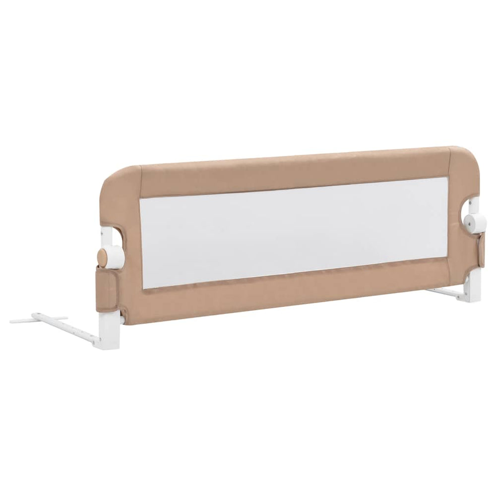 vidaXL Barrière de lit enfant taupe 120x42 cm polyester
