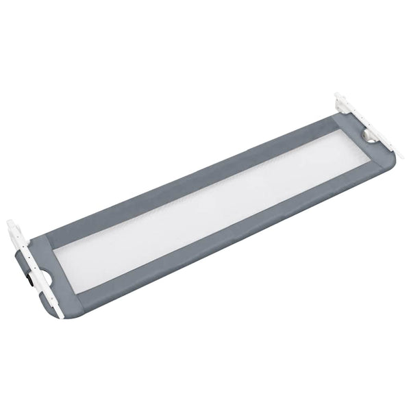 vidaXL Barrière de Lit pour Tout-Petits Gris 120x42 cm Polyester