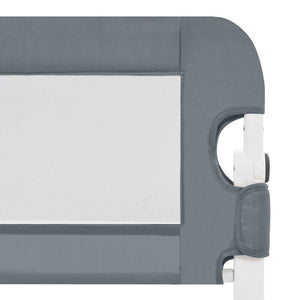 vidaXL Barrière de Lit pour Tout-Petits Gris 120x42 cm Polyester