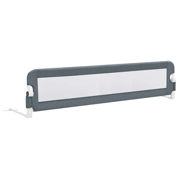 vidaXL Barrière de lit enfant Gris 180x42 cm Polyester