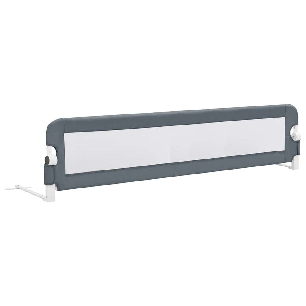 vidaXL Barrière de lit enfant Gris 180x42 cm Polyester