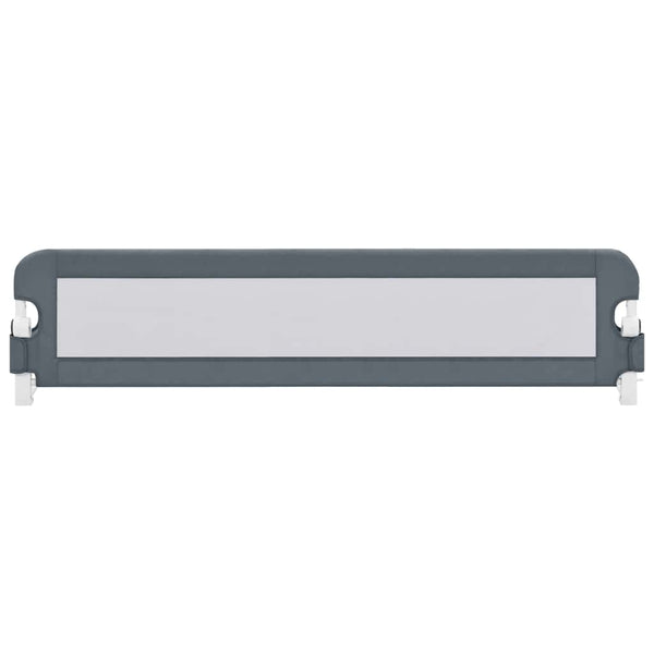 vidaXL Barrière de lit enfant Gris 180x42 cm Polyester