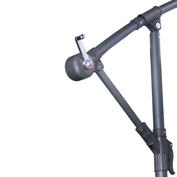 vidaXL Parasol déporté blanc