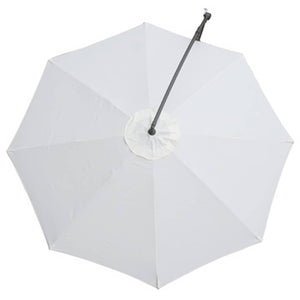 vidaXL Parasol déporté blanc