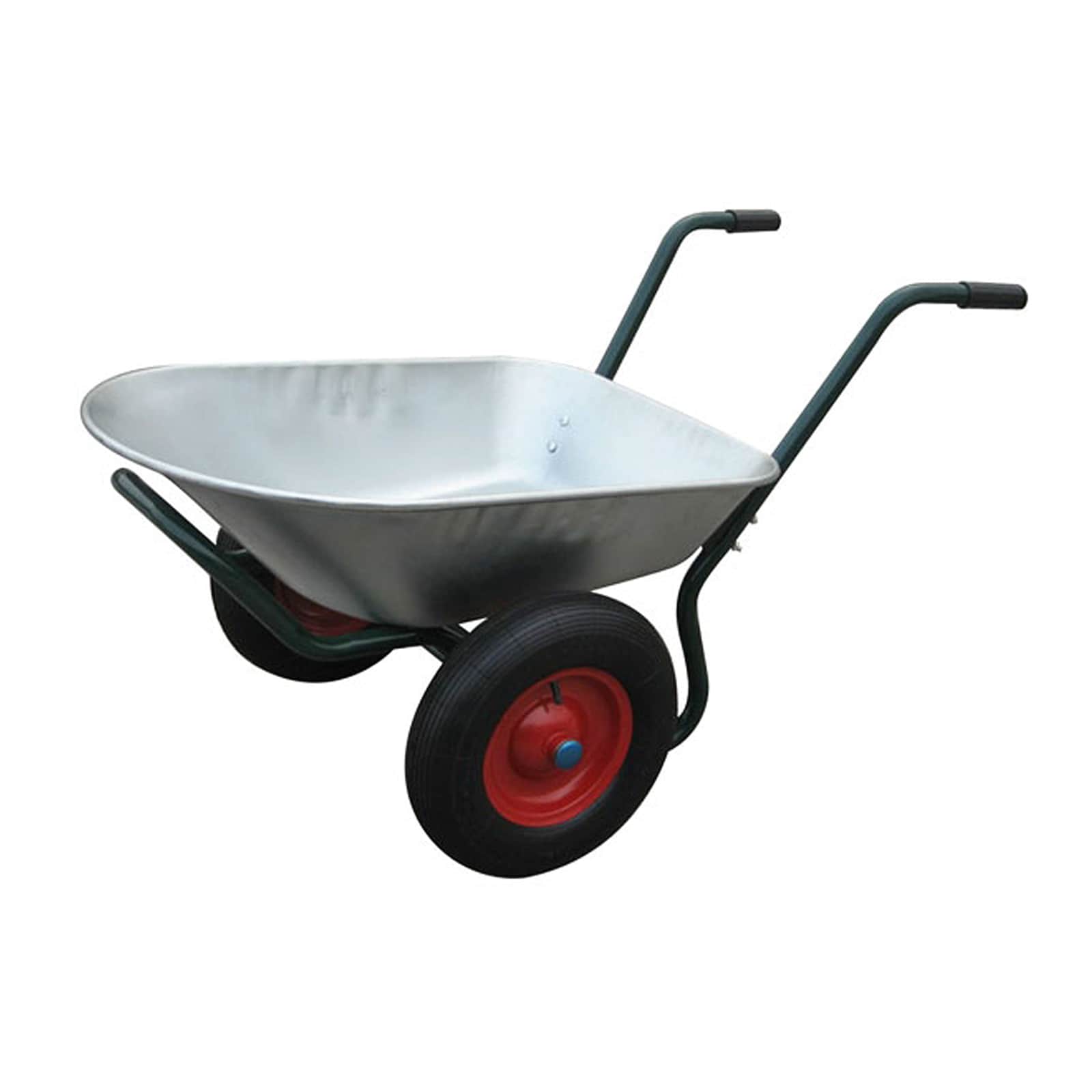 Silberne Schubkarre