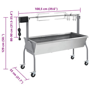 Spanferkelgrill Metzgergrill mit elektrischem Antrieb