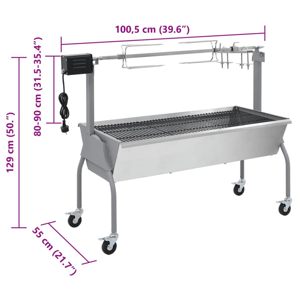 Spanferkelgrill Metzgergrill mit elektrischem Antrieb