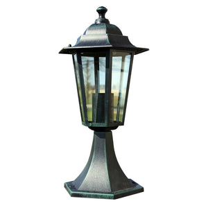 Gartenlaterne Dunkelgrün/Schwarz Aluminium 41cm