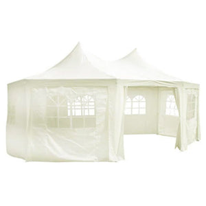 Gartenzelt Dach Creme 6x4,5m