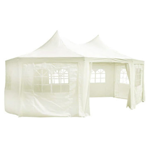 Gartenzelt Dach Creme 6x4,5m