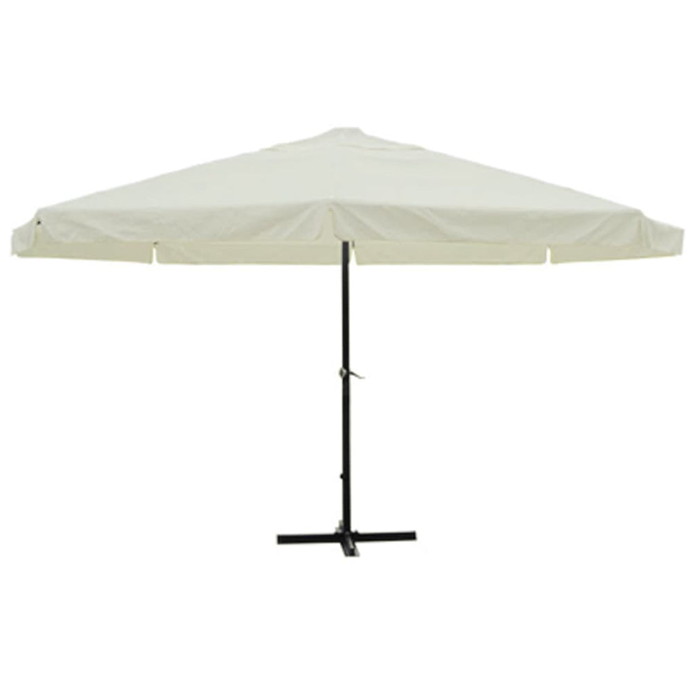 Weißer Sonnenschirm Aluminium 500 cm