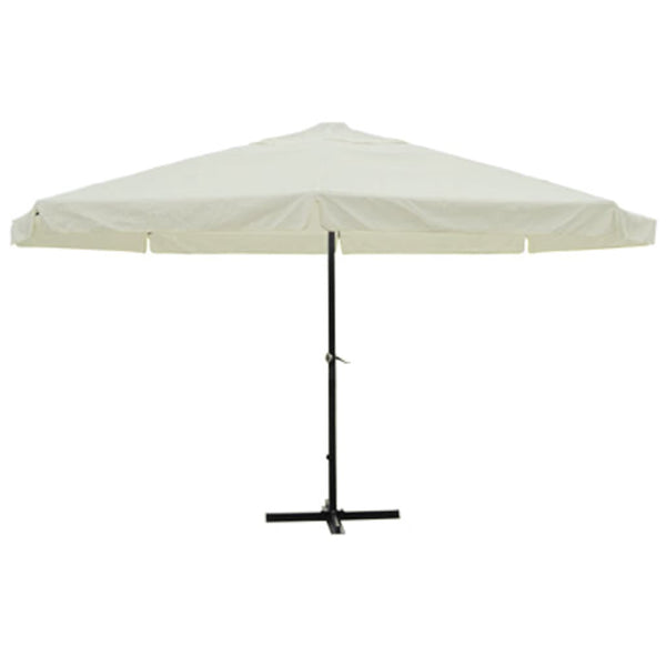 Weißer Sonnenschirm Aluminium 500 cm