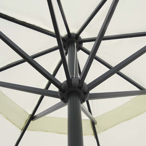 Weißer Sonnenschirm Aluminium 500 cm