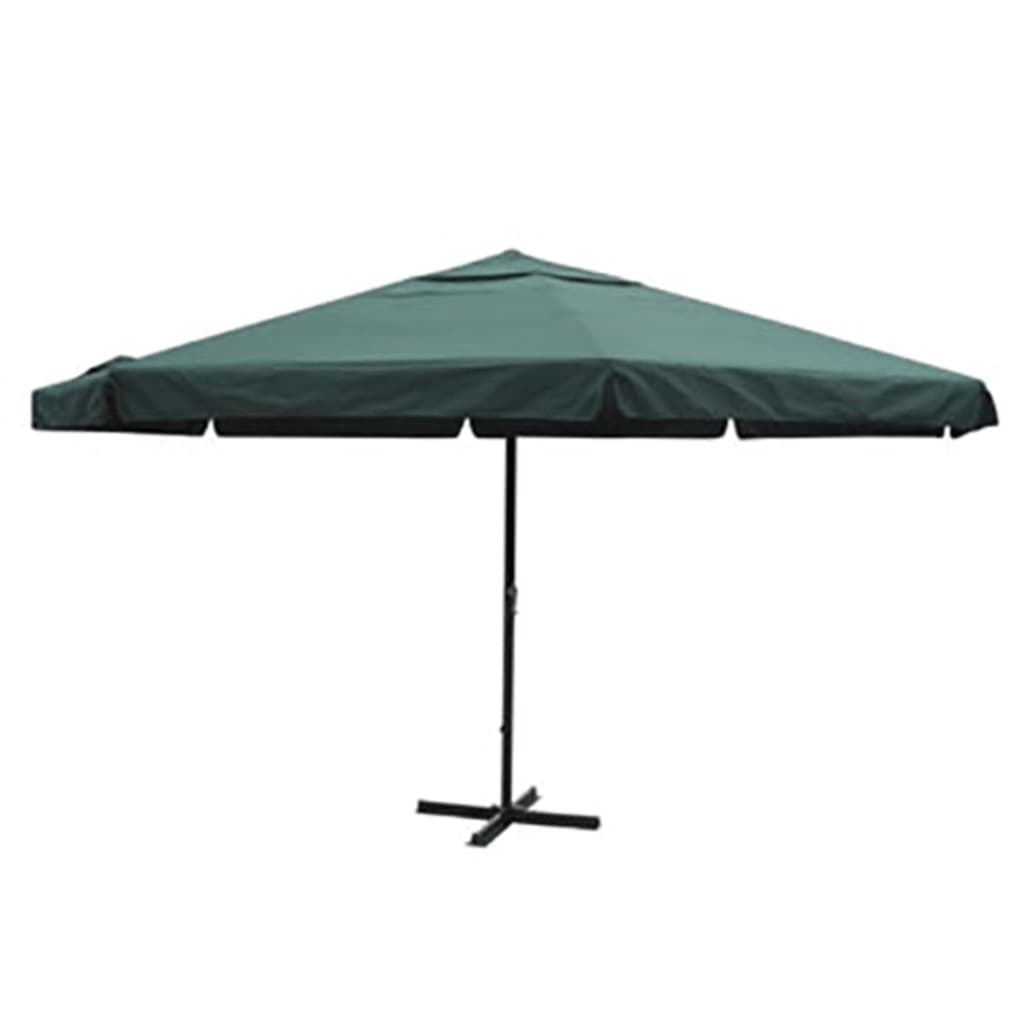 Grüner Sonnenschirm Aluminium 500 cm