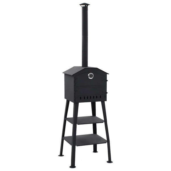 Outdoor Pizzaofen Holzkohle mit 2 Schamottesteinen