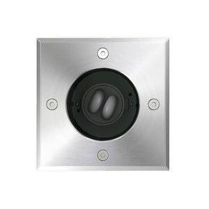 Quadratische Outdoor Bodenleuchten, 3er Set