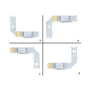 Gasgrill-Set 4+1 HOEK DE & AT Modell