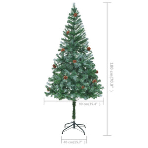 Künstlicher Weihnachtsbaum 180cm mit Zapfen