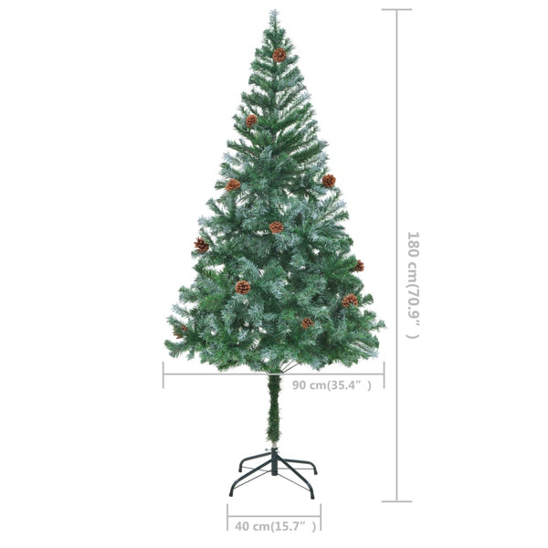 Künstlicher Weihnachtsbaum 180cm mit Zapfen