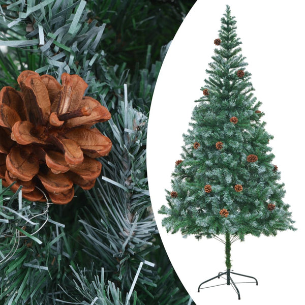 Künstlicher Weihnachtsbaum 210cm mit Tannenzapfen