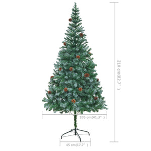 Künstlicher Weihnachtsbaum 210cm mit Tannenzapfen