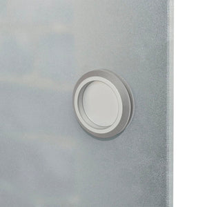 Glasschiebetür 178 cm Silber