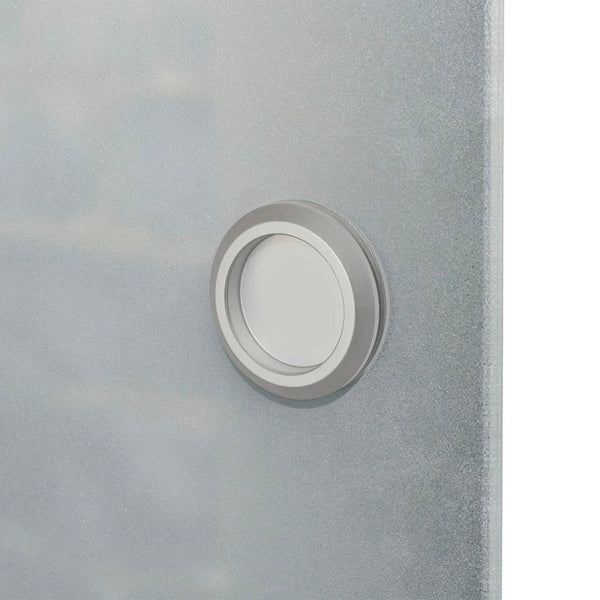 Glasschiebetür 178 cm Silber