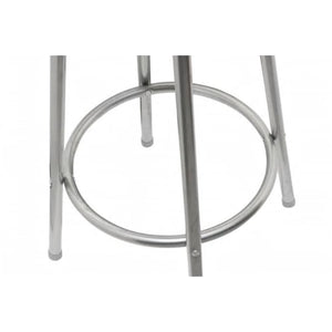 Barhocker Set Braun Stahl - 2 Stück