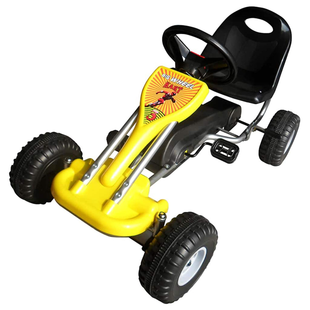 vidaXL Pedal Go-Kart Yellow