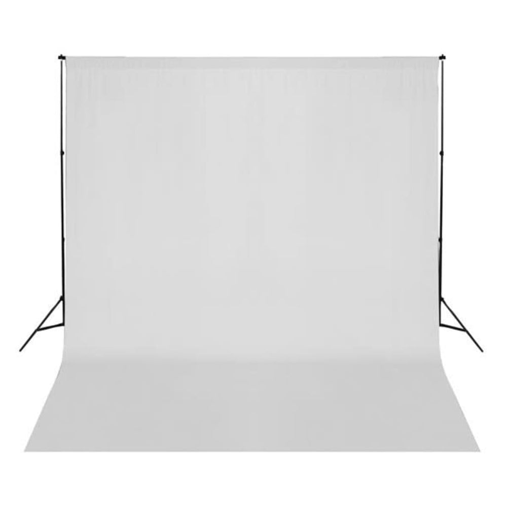 Fotohintergrund ohne Ständer Baumwolle Weiß 300x300 cm