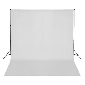 Fotohintergrund ohne Ständer Baumwolle Weiß 300x300 cm