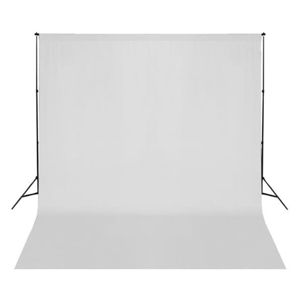 Fotohintergrund ohne Ständer Baumwolle Weiß 300x300 cm